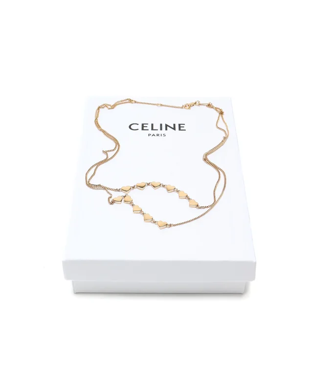Celine Double Strand Heart Necklace from A Retro Tale, photo 2 of 2