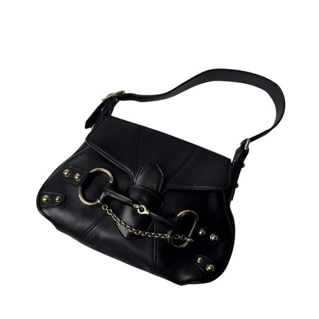 Gucci Horsebit Handbag Black in Black Leather from The Reluxe