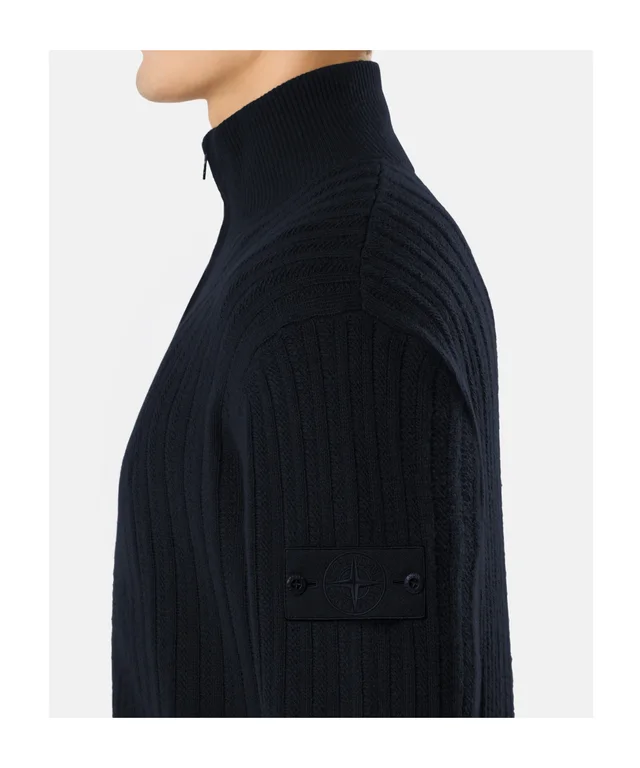 Stone Island Loose-fit zip-up stand collar jumper, photo 5 of 6 from SENSER
