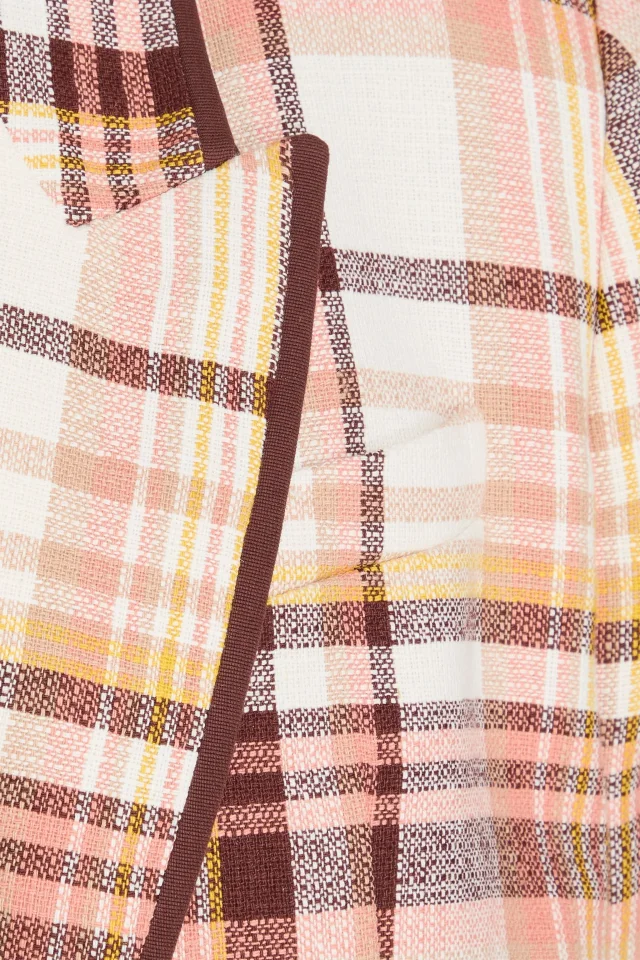 Zimmermann Checked Linen and Cotton-Blend Blazer in Ivory, photo 4 of 4 from THE OUTNET