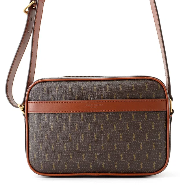 Saint Laurent Le Monogram Camera Bag Brown669957 PVC Leather in Leather from GALLERY RARE