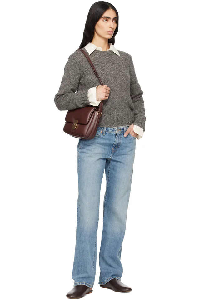 A.P.C. Burgundy Grace Soft Bag, photo 4 of 4 from SSENSE