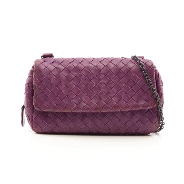 Bottega Veneta Intrecciato Leather Shoulder Bag in Woven leather from LuxUness
