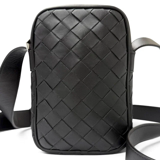 Bottega Veneta Intrecciato Leather Phone Pouch in Woven leather from LuxUness