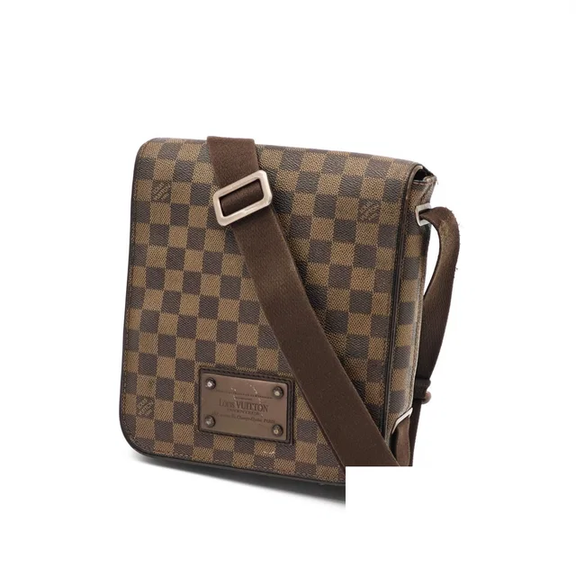 Louis Vuitton Damier Brooklyn PM Shoulder Bag Brown in Brown Leather from The Reluxe