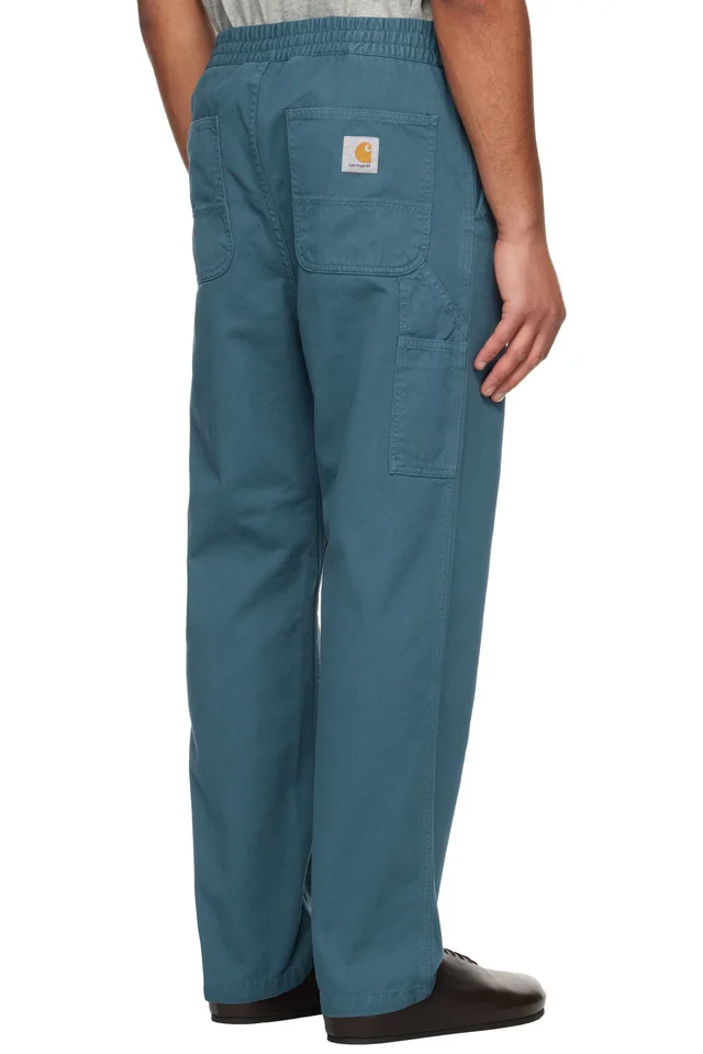 Carhartt Work In Progress Blue Flint Trousers, photo 3 of 4 from SSENSE