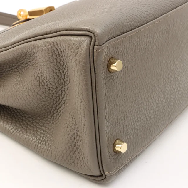Hermès 2016 Kelly 28 Etoupe in Taupe Clemence leather from VINTAGE QOO TOKYO, photo 8 of 14