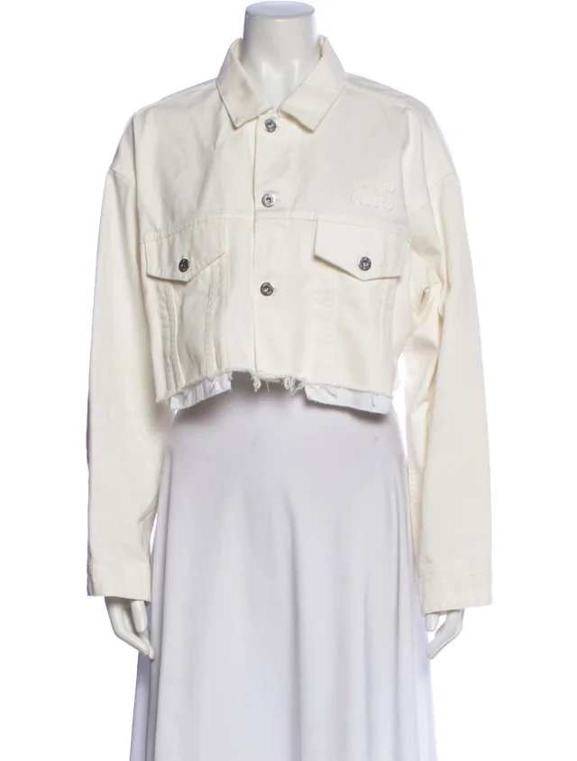 Miu Miu 2024 Denim Jacket in Denim from The RealReal