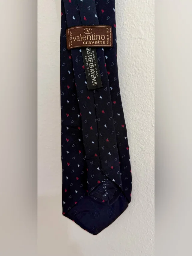 Valentino Garavani Cravatte 100% Silk Tie in blue|red Silk from Poshmark