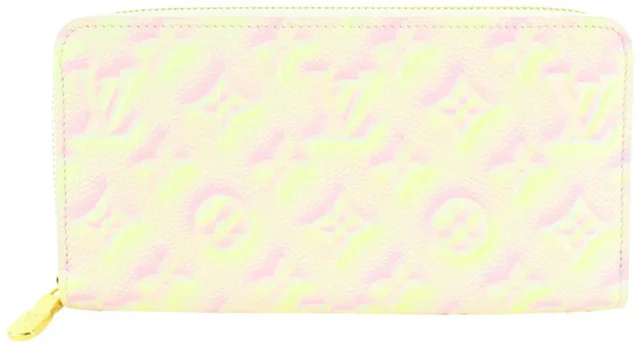 Louis Vuitton Pink Leather Monogram Empreinte Stardust Long Zippy Wallet in Pink Leather from Bagriculture