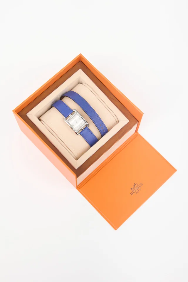 Hermès 2012 Cape Cod Double Tour Watch in Swift leather from VSP Consignment