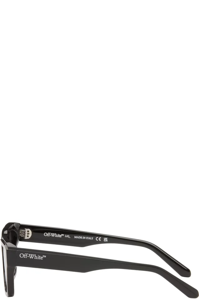 Off-White Black Flint Sunglasses, photo 3 of 4 from SSENSE