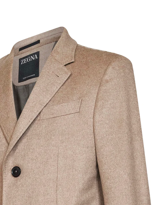 Zegna Single-Breasted Cashmere Coat, photo 3 of 3 from SENSER