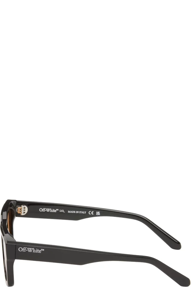 Off-White Black Flint Sunglasses, photo 3 of 4 from SSENSE