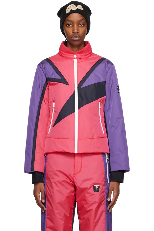 Pink Thunderbolt Ski Jacket, image 1 of 1 from SSENSE