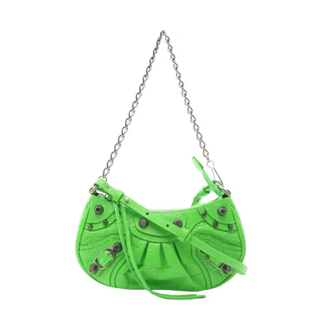 Balenciaga Le Cagole Mini Leather Handbag in Leather from LuxUness