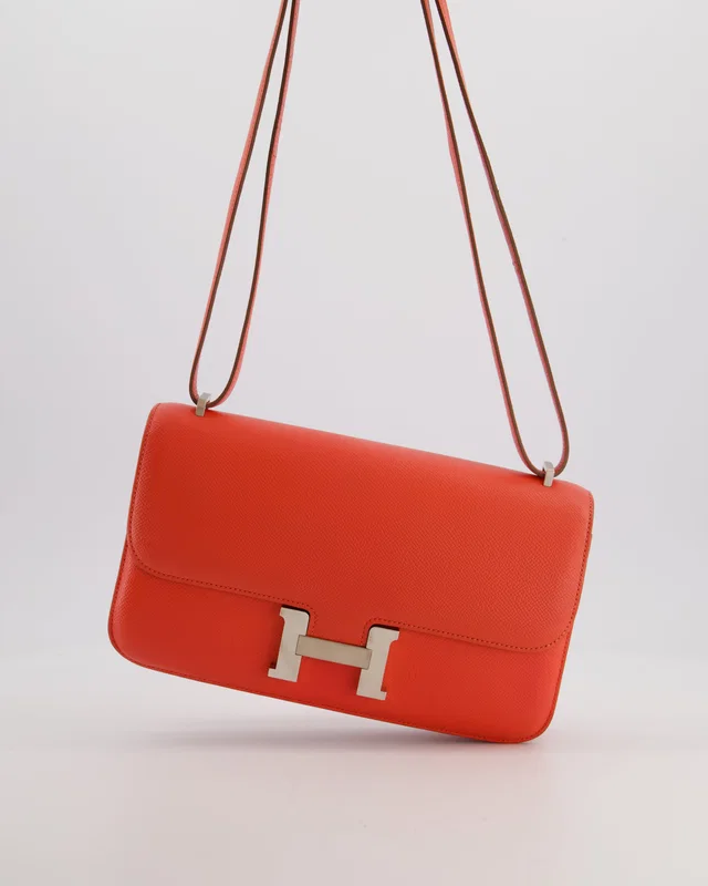 Hermès Constance Elan Bag in Pink Epsom leather from Sellier