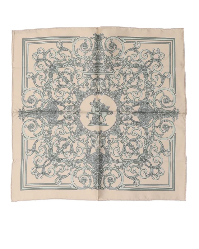 Hermès Carré 42 Les Tuileries Silk Scarf in Silk from A Retro Tale