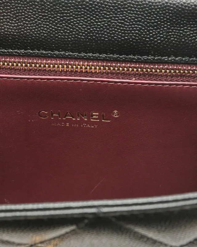 Chanel CC Caviar Chain Backpack in Caviar leather from A Retro Tale, photo 8 of 11