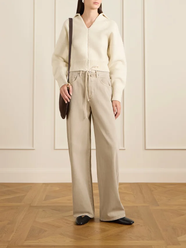 OSSOU Wader merino wool-blend sweater in White, photo 2 of 2 from NET-A-PORTER (Canada)