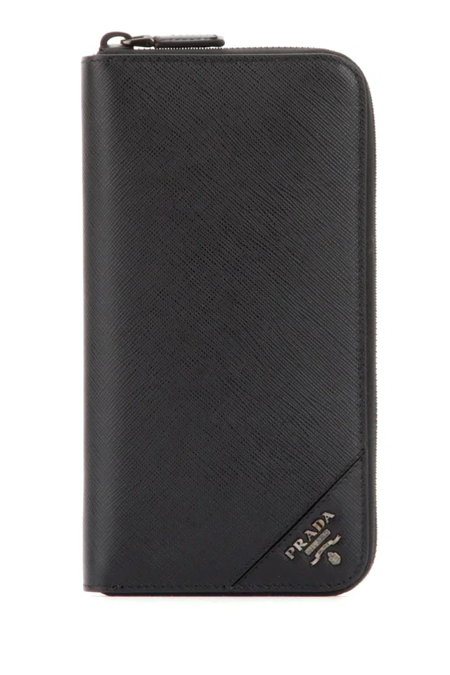 Prada Minuteria Wallet — Black Vitello in Black Calfskin from HEWI