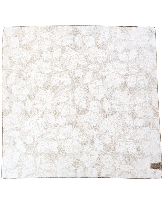 Brunello Cucinelli Floral-Printed Square Silk Scarf, image 1 of 1 from Gilt