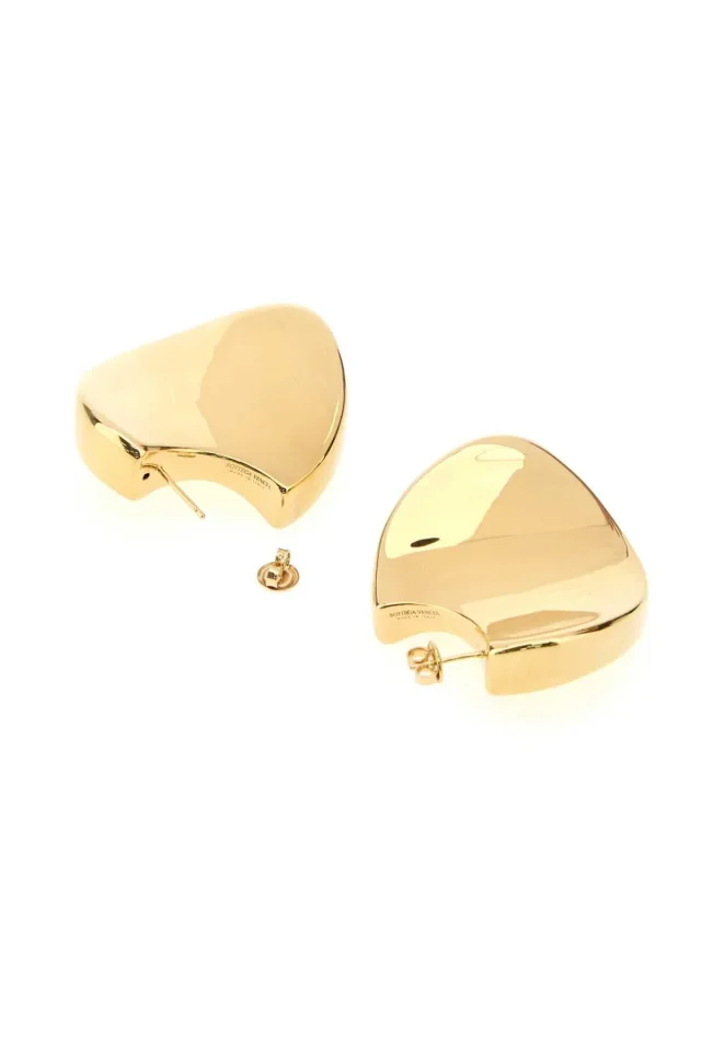 Bottega Veneta Gold-Plated Sterling Silver Earrings — Gold in Gold from HEWI, photo 3 of 3