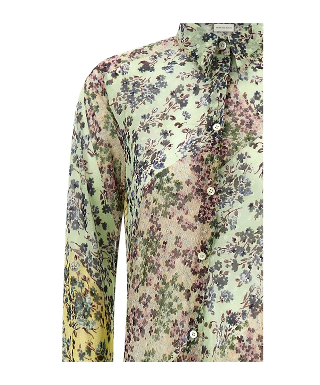 Dries Van Noten Dalima Floral Shirt Dress, photo 3 of 4 from SENSER