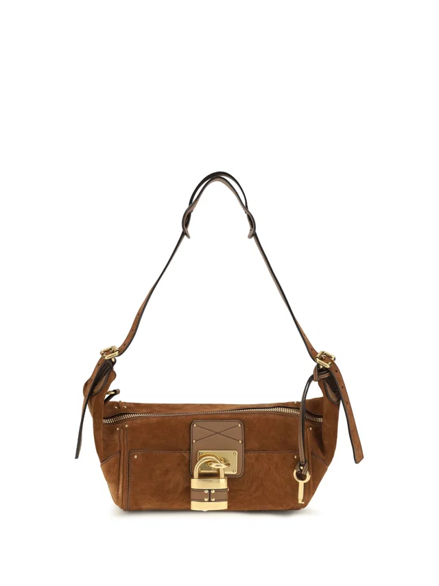 Chloé Paddington Shoulder Bag — Brown Calf Leather Bos Taurus in Brown Calfskin from HEWI