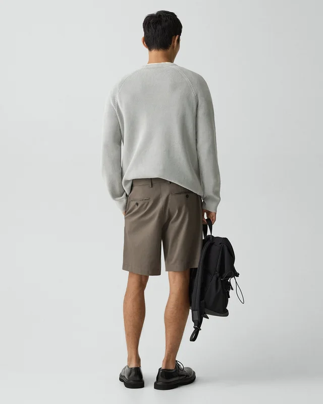 Theory Standard Chino Short in Moonsoft Cotton in MOREL 97% Cotton, 3% Spandex, photo 3 of 12 from Theory