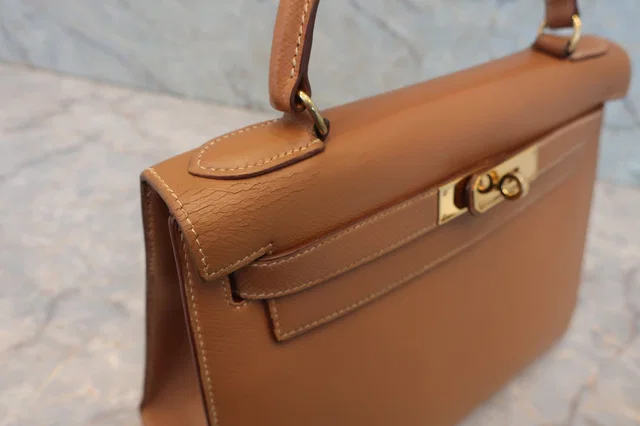 Hermès Kelly 28 Couchevel Yellow Leather Stamp 〇Y tizpbx2ubk in Yellow Leather from Luxury Promise
