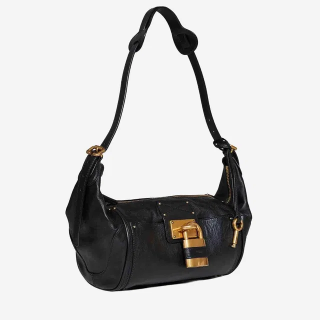 Chloé Shoulder Bag — Black Leather in Black Leather from HEWI