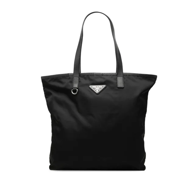 Black Prada Tessuto Tote in Black Nylon from Designer Revival