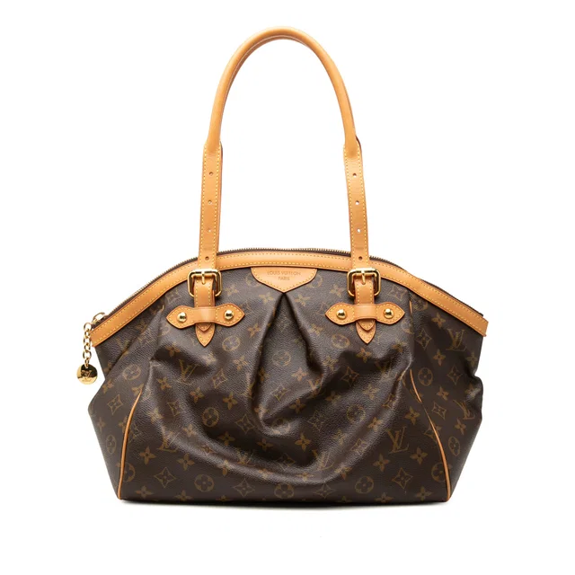 Brown Louis Vuitton Monogram Tivoli GM Shoulder Bag in Brown Coated canvas from Designer Revival