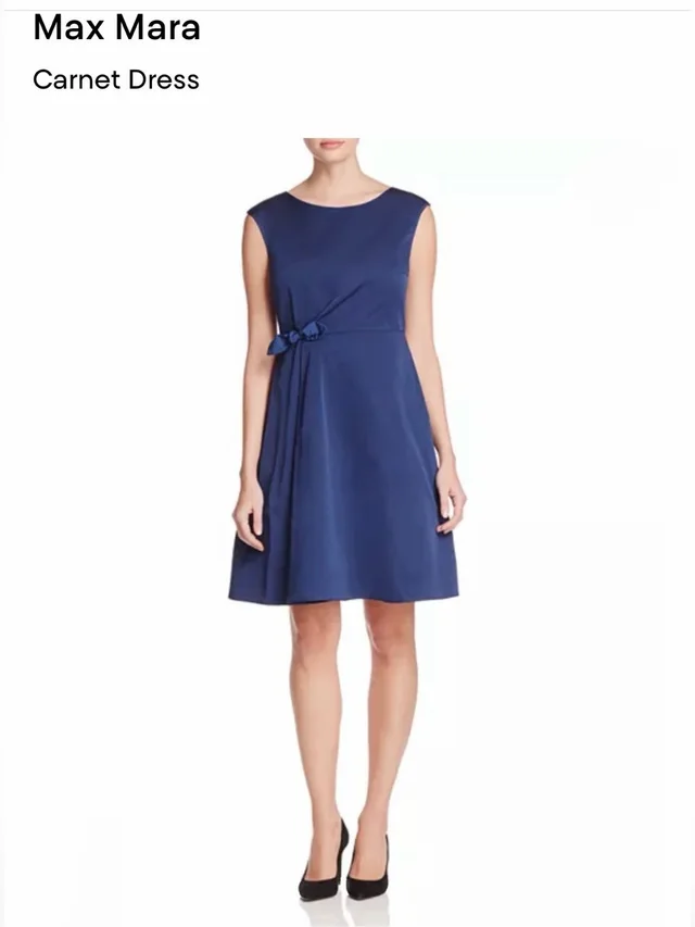 Max Mara Carnet Dress Midnight Blue Sz 8 Current Season in blue from Poshmark