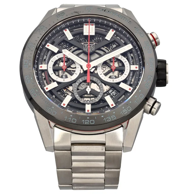 TAG Heuer Carrera CBG2A10 45mm Stainless Steel Watch from H&T