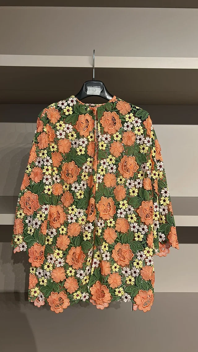 Dolce & Gabbana MulticolourE Pastel Flower LUREX TSHIRT from Luxury Promise