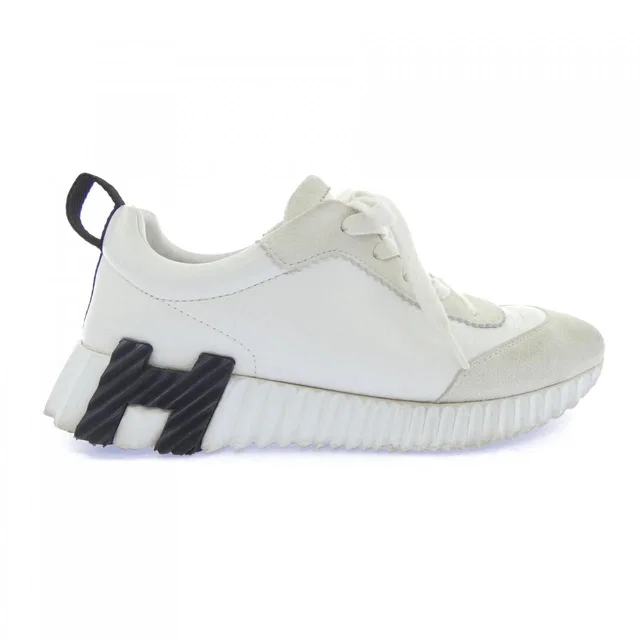 Hermès Bouncing Sneakers White in White Goatskin from The Reluxe