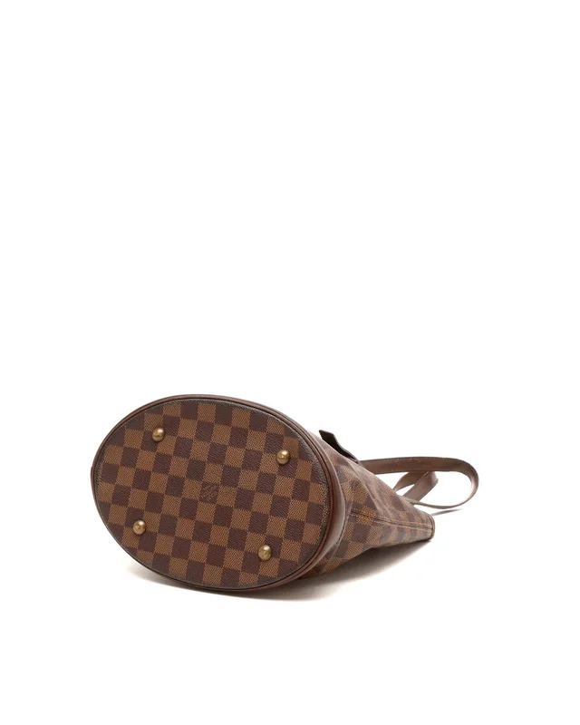 Louis Vuitton Damier Ebene Marais Bucket Bag in Brown Canvas from A Retro Tale, photo 5 of 10
