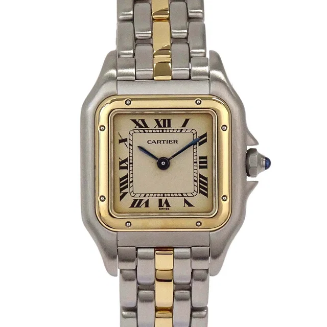 Cartier Panthere SM 22mm 1-Row Ref.166921 Quartz Watch 18KYG SS from AMORE Vintage Tokyo