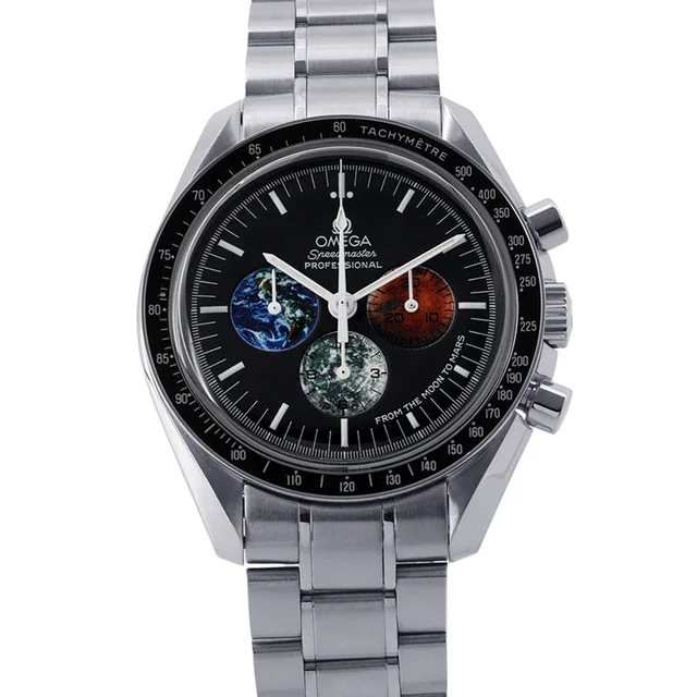 Omega Speedmaster Professional From Moon to Mars W42mm Stainless Steel Black Dial3577.50.00 in Black from GALLERY RARE