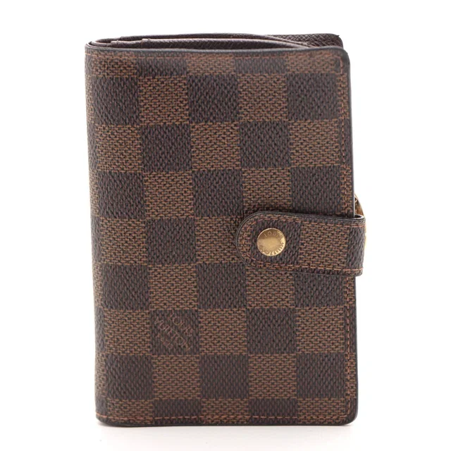 Louis Vuitton Porte Monnaie Billets Viennois Damier Bifold Wallet Leather Brown in Brown Leather from The Reluxe