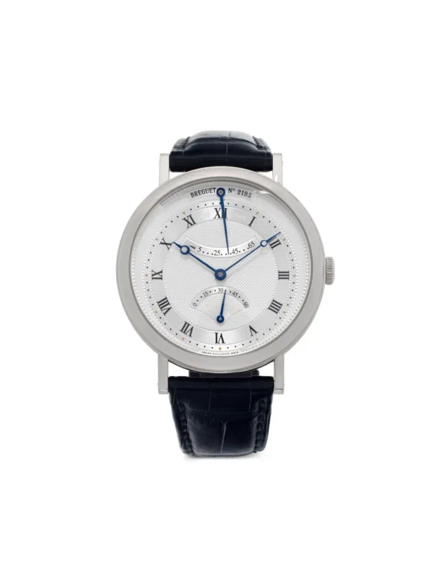 Breguet pre-owned Classique 39mm - men - 18kt White Gold/Alligator - One Size - Silver in silver|gray Crocodile from Farfetch