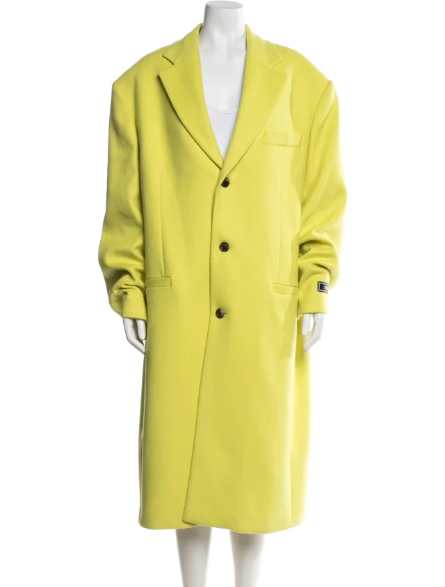 Versace Wool Coat in green Wool from The RealReal