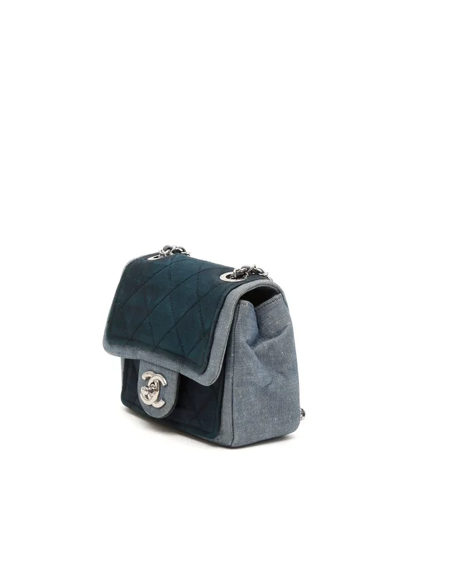 Chanel Square Denim Medallion Flap Bag in Denim from A Retro Tale, photo 2 of 9