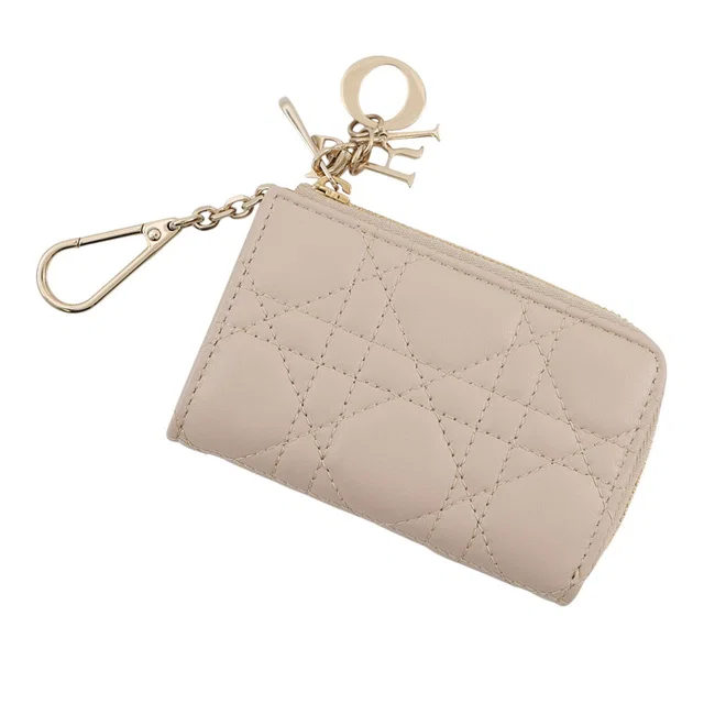 Lady Dior Yuzu Key Case PowderBeigeS6043ONMJ_M51U Lambskin in Lambskin from GALLERY RARE