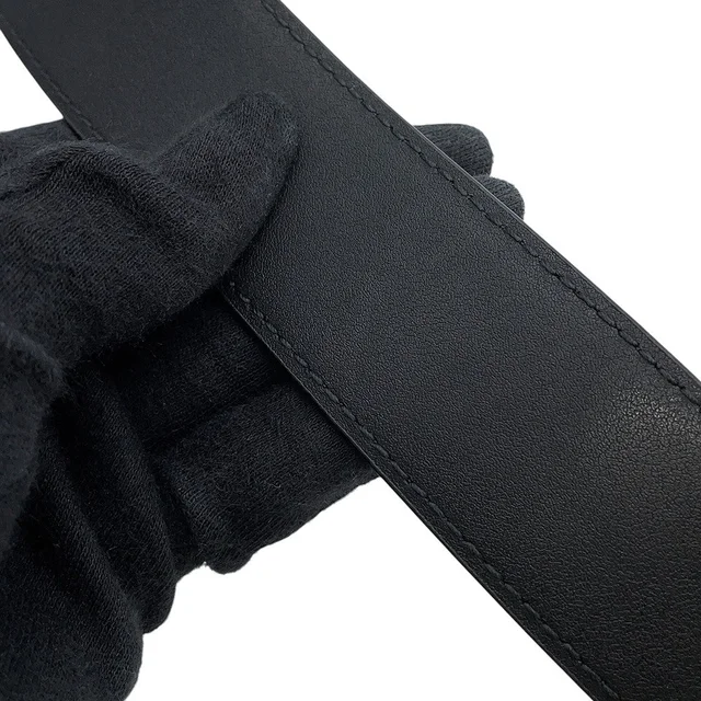 Balenciaga BB Buckle Belt Size 80 Black/Green674171 Leather in Black Leather from GALLERY RARE, photo 7 of 11