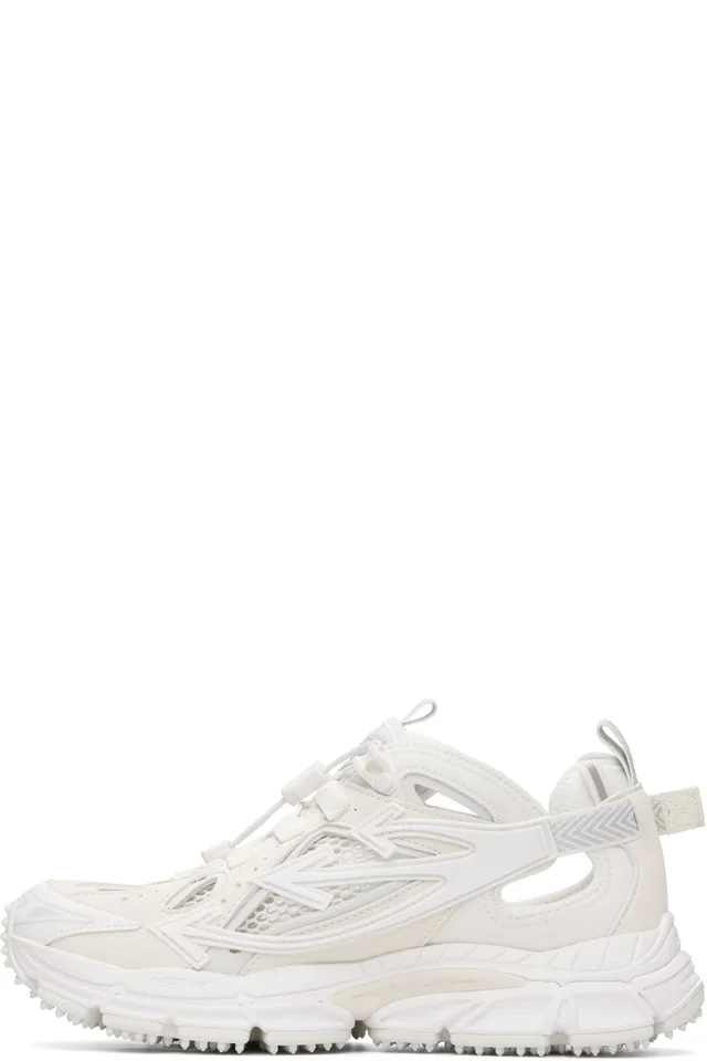 Off-White White 'Be Right Back' Open Sneakers, photo 3 of 5 from SSENSE