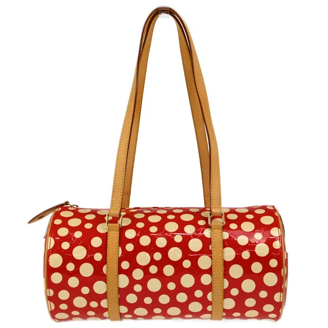 Louis Vuitton Yayoi Kusama 2012 Red Vernis Dot Infinity Papillon Handbag M91425 in Red Patent leather from AMORE Vintage Tokyo