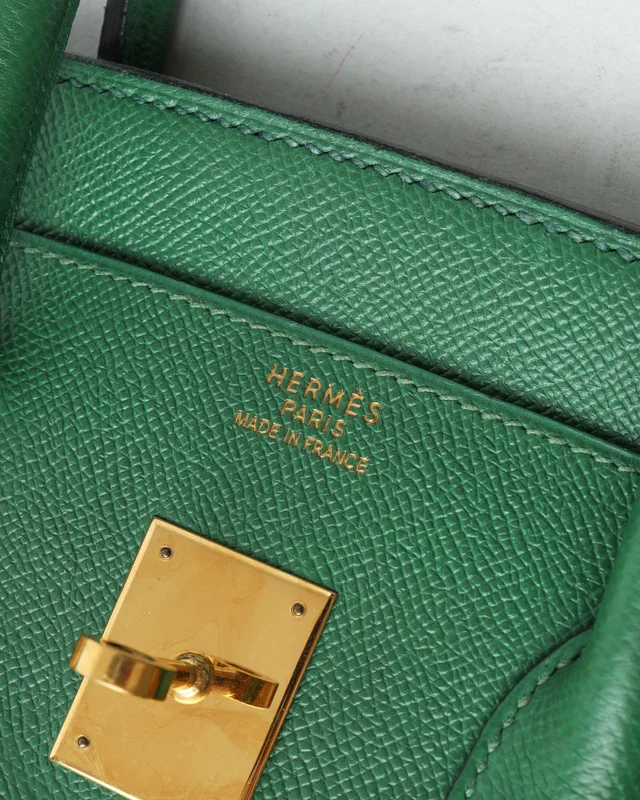 Hermès Birkin 35 Epsom Vert Bengale Bag in Green Epsom leather from A Retro Tale, photo 6 of 13